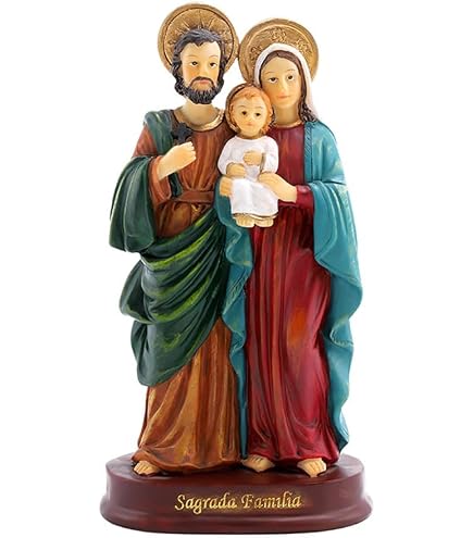 Amazon.co.jp: 聖家族 イエス マリア ヨセフ 彫像 置物 高さ約約30cm